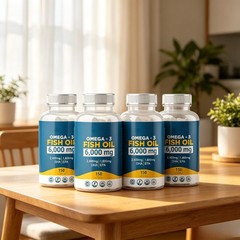 Liver,immune 4PCSOmega 3 Fish DHA 6000 Mg Maximum EPA Lipid – Supports Mind,