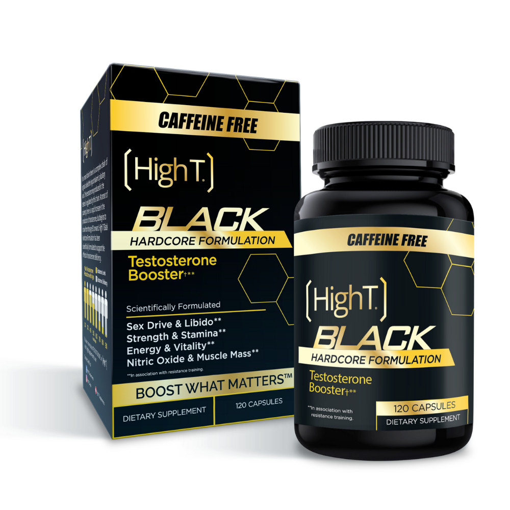 HighT High T Black Caffeine Free Hardcore Formula Nitric Oxide 120 Capsules New