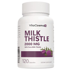VitaCosmoX Milk Thistle Dandelion – Max Strength 2500mg for Liver Cleanse Detox