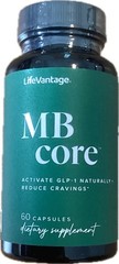 LifeVantage MB Core 60 Capsules New Sealed Supplement Naturally Reduce Cravings
