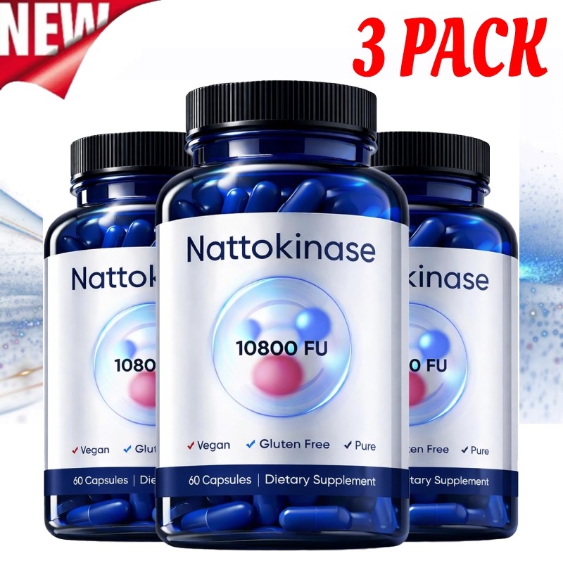 “Quality Nattokinase 3X Supplement – 10800 FU 60 Capsules Per Serving HOT 2026”
