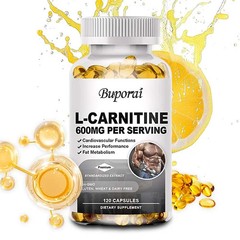 L-Carnitine 120pcs, Muscle Growth, Promote Brain Health and Nerve Cell Function
