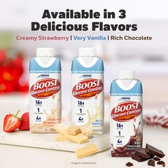 Boost Glucose Control Ready To Drink Nutritional Drinks Creamy Strawberry 8 Fl