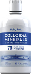 Colloidal Minerals Liquid 32 fl oz | 70 Plant-Derived Minerals | by Piping Rock