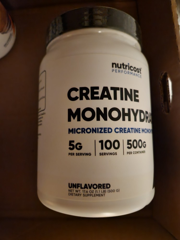 Nutricost Pure Creatine Monohydrate 500Gram Powder