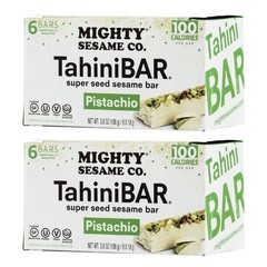 Nutrient-Rich Mighty Sesame Tahini Bars with Pistachio – Gluten-Free, 2 Pack