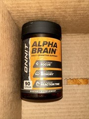 Onnit Labs Alpha Brain Memory & Focus 90 Capsules Caps 4/2027 New LOOK