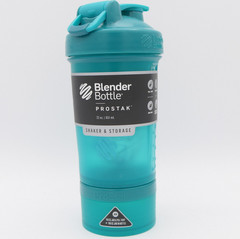 Blender Bottle ProStak Shaker Bottle & Pill Tray Storage 22 fl oz Teal BPA Free