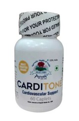 Carditone Ayush Herbs 60 caplets Cardiovascular Support(New Label)