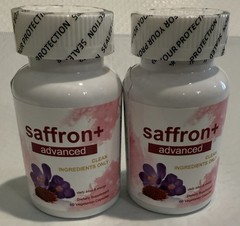 2X Saffron Capsules – Saffron+ Advanced Natural Dietary Supplement -60×2 Caps