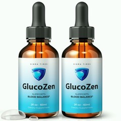 GlucoZen Drops, Gluco Zen Natural Blood Support & Energy Supplement – 2 Pack