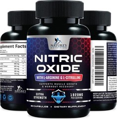 Nitric Oxide Booster Extra Strength – L Arginine 3X Strength Nitric Oxide Suppor