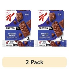 (2 Pack) Special K Brownie Batter Protein Meal Bars 12g Protein 6 Count