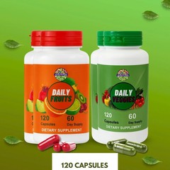 Garden Of Health, Daily Fruits Veggies Capsules Whole Food Supplement 240 Capsul