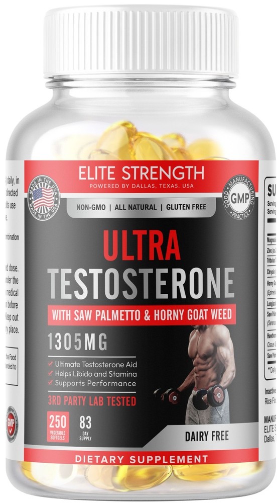 250 Natural Testosterone Booster Increase Energy Improve Muscle Strength Growth