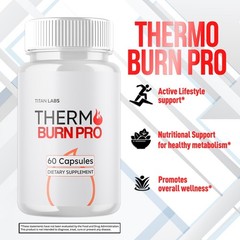 (1 Pack) Thermo Burn Pro Advanced Energy & Fitness Supplement ThermoBurnPro 60ct