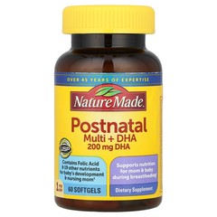 2 X Nature Made, Postnatal Multi + DHA, 60 Softgels