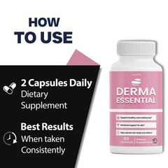 ( 3 Pack ) Derma Essential Capsules Premium Derma Essential for Skin Clarity
