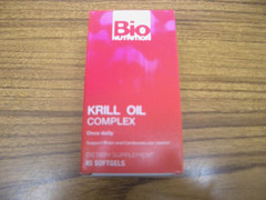 Bio Nutrition Krill Oil Complex Cardiovascular 500 mg 45 Softgels Exp 8/2027