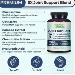 Why Not Natural Glucosamine Chondroitin MSM, Joint Support 2150mg Supplement