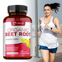 Beet Root 120pcs – Beetroot Powder Supports Blood Pressure, Immune System,