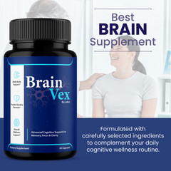 (5 Pack) Brain Vex Capsules For Memory Focus & Clarity BrainVex Pills (300 ct)
