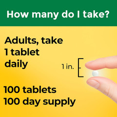 Vitamin D3 2000 IU Tablets, Bone & Immune Support, 100 Count Tablets