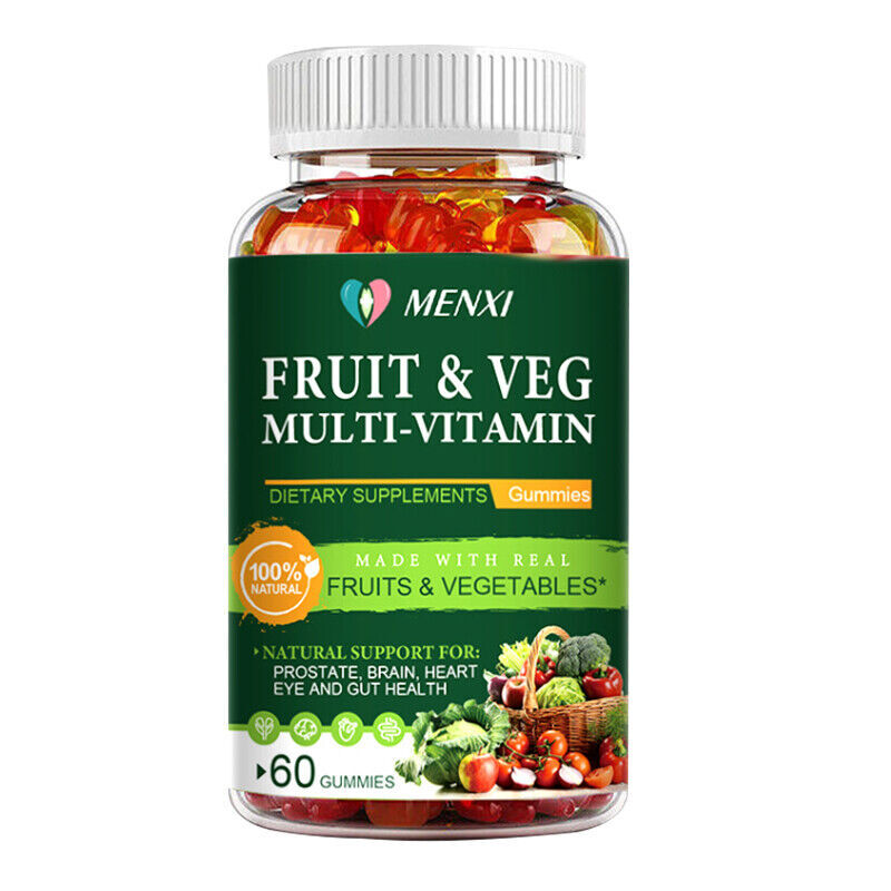 Fruit Veggie Gummies – Kids Immunity Support with 10 Essential Vitamins 60-240PC