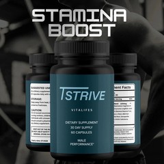 (5 Pack) Tstrive Advanced Male Support Performance Supplement 300 Capsules
