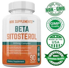 3 Bottle Beta Sitosterol 800mg Prostate Support Urinary Bladder KRK Supplements.
