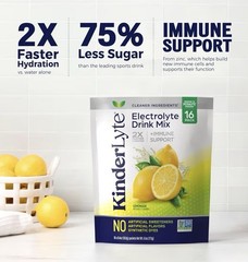 Kinderlyte Electrolyte Powder Drink Mix Packets Kids & Adults – See Description