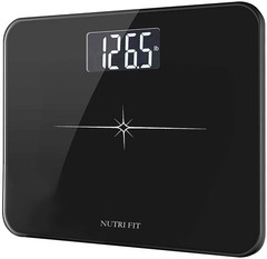 Digital Bathroom Scale 400LB Capacity Extra Wide with Backlit LCD Display