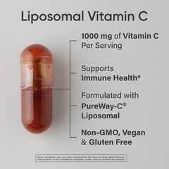 Vitamin C Liposomal 1000mg (180 liquid veggie capsules)