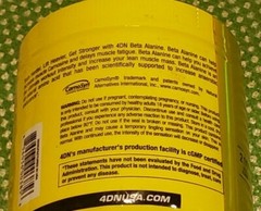 4 Dimension Nutrition – BETA ALANINE – Unflavored – 150 Servings – Exp 10/2025