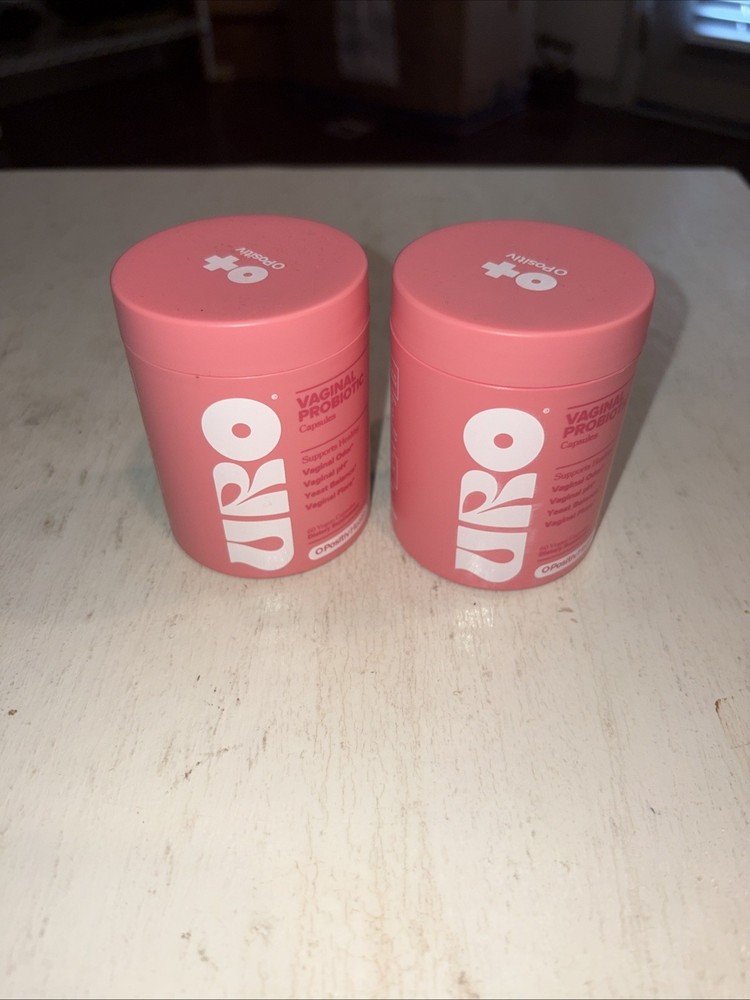 2x O Positiv URO Vaginal Probiotic 60 Capsules New Sealed Exp. 2026 (D3)
