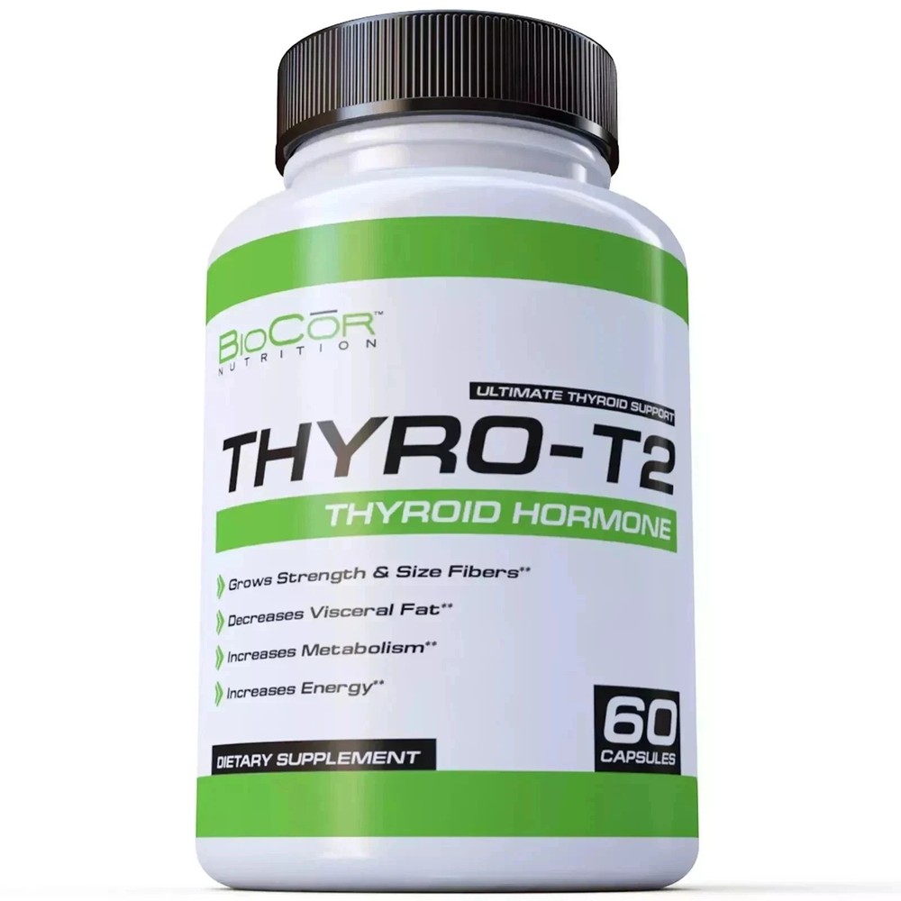 Thyro-T2 Thyroid Hormone Fat Burner Supplement, Boost Metabolism, Pack of 2