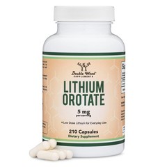 Lithium Orotate 5mg Elemental Lithium Brain Health Cognition 210 Capsules
