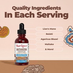 Organic Mushroom Complex Blend – Lion’s Mane, Turkey Tail, Reishi & Shiitake – V