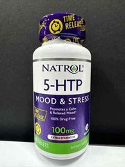 Natrol 5-Htp Extra Strength Mood & Stress – 100 mg – 45 Tablets – EXP 9/25