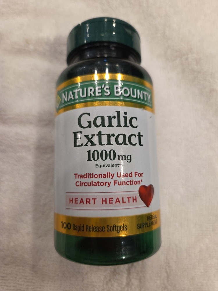 Odorless Garlic Extract 1000 Mg (Allium Sativum) 100 Softgels Circulatory Health