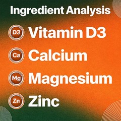 Strong Bones Supplement With Calcium Magnesium Zinc Vitamin D3 30/60/120Capsules
