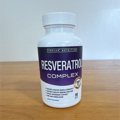 Toplux Nutrition Resveratrol Complex 1800mg 90 Capsules Non-GMO Supplement