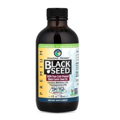 Amazing Herbs Premium Black Seed Oil – Cold Pressed Nigella Sativa Aids in Diges