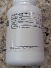 Thorne Calcium Magnesium Malate Supplement 240 capsules exp: 10/2028