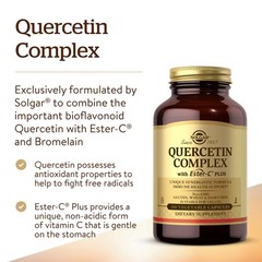 Solgar Quercetin Complex Ester-C Plus 100 Vegetable Capsules – Supports Immune