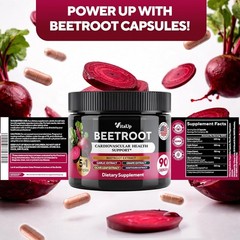 VitaUp Beet Root Capsules USA Made Beetroot Supplement for Normal Circulatio…