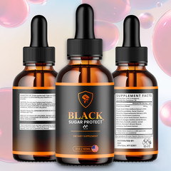 (2 Pack) Black Sugar Protect Drops Advance Blood Support Formula 60 Servings