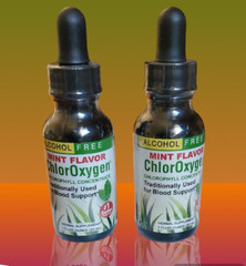 2 Pack, Herbs Etc ChlorOxygen Chlorophyll Concentrate, Alcohol Free MINT Flavor