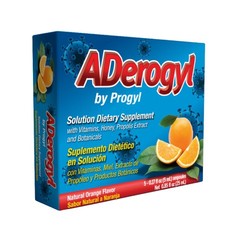 Aderogyl Oral Liquid Vitamins with A, C, D, E, Zinc, 0.03 Fl Oz (Pack of 5)