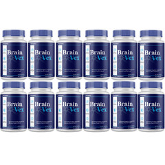 Brain Vex Memory Focus Supplement Cognitive Support Formula w/Bacopa 12 Bottles